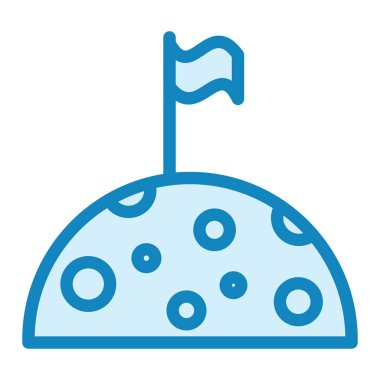 Roket. Web simgesi basit illüstrasyon