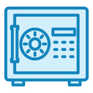 Güvenli Kutu modern simge vektör illüstrasyonu