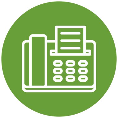 faks. Web simgesi basit illüstrasyon