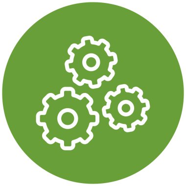 Ayarlar. Web simgesi basit illüstrasyon