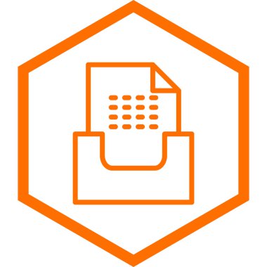 dosya dizini simgesi, vektör illüstrasyonu