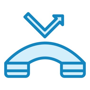 Cevapsız çağrı. Web simgesi basit illüstrasyon 