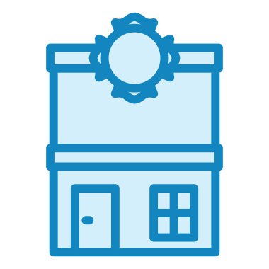 İtfaiye. Web simgesi basit illüstrasyon 