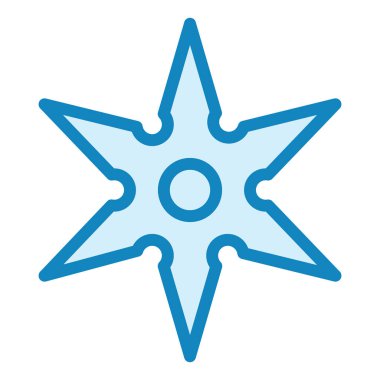 Shuriken modern ikon vektör illüstrasyonu  