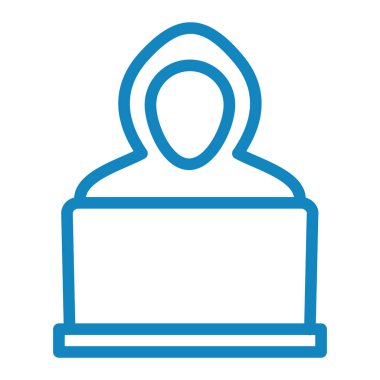 Maskeli bir adamın vektör çizimi