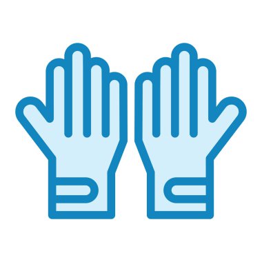 Eldiven. Web simgesi basit illüstrasyon