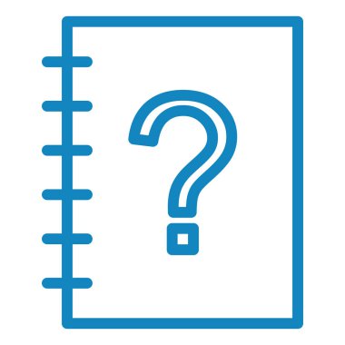 Soru işareti simgesi. düz tasarım biçimi.