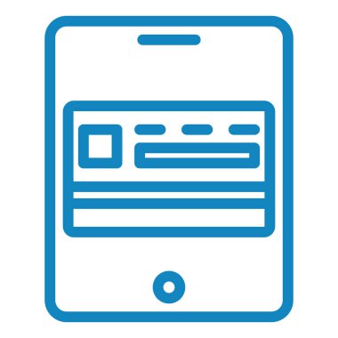 Kredi kartı vektör simgesi