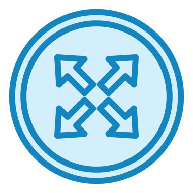 Ok işareti simgesi. Farklı yönlerdeki oklar, vektör illüstrasyonu