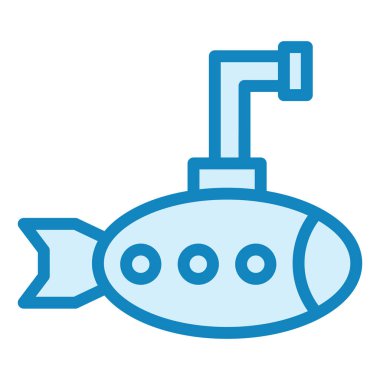 Oyuncak Denizaltı modern ikon vektör çizimi