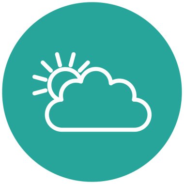 Bulut. Web simgesi basit tasarım