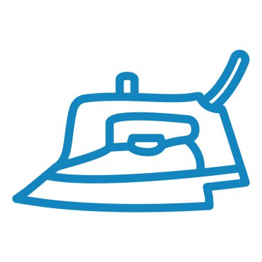 Ütü yapıyorum. Web simgesi basit illüstrasyon