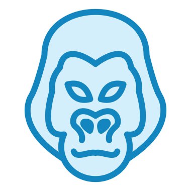 Goril modern ikon vektör illüstrasyonu 
