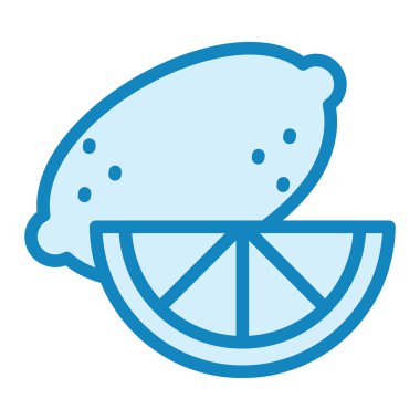 limon simgesi vektör illüstrasyonu 