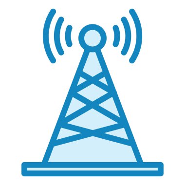  Radyo Anten. Web simgesi vektör illüstrasyonu 