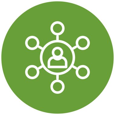 hiyerarşi. Web simgesi basit illüstrasyon