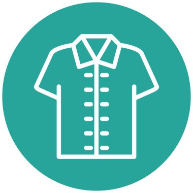 Benzersiz elbise vektör çizgisi simgesi