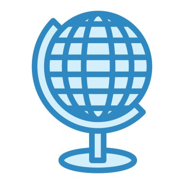 Küre. Web simgesi basit illüstrasyon