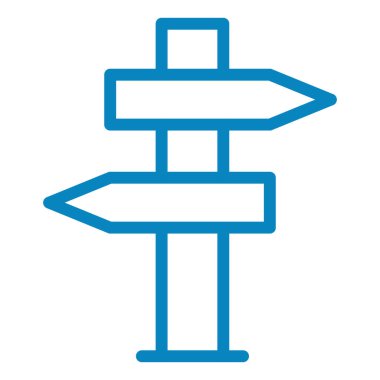 Yön. Web simgesi basit illüstrasyon