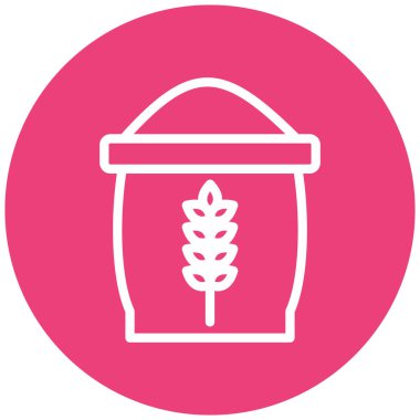 Yiyecek ve içecek çizgisi simgesinin vektör çizimi