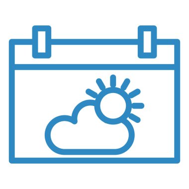 Takvim simgesi vektör illüstrasyonu