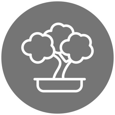 Ağaç. Web simgesi basit illüstrasyon