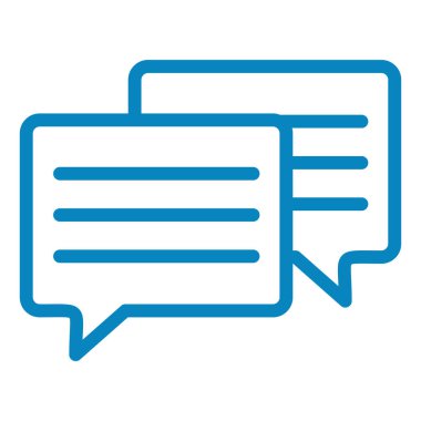 Sohbet mesajı vektör illüstrasyonu