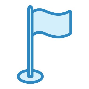 Bayrak. Web simgesi vektör illüstrasyonu