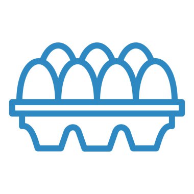 Yumurtalar. Web simgesi basit illüstrasyon