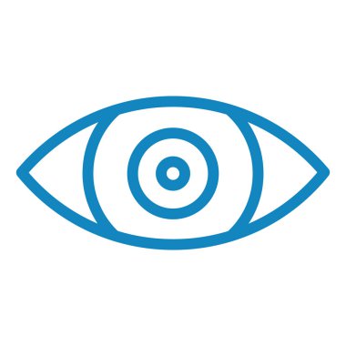 Göz. Web simgesi basit illüstrasyon