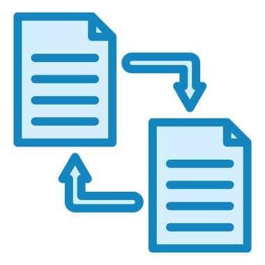 veri aktarım simgesi, vektör illüstrasyonu