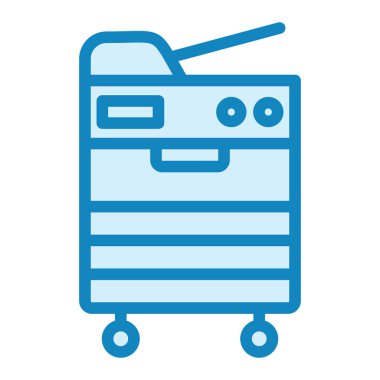 Fotokopi ikonunun vektör illüstrasyonu