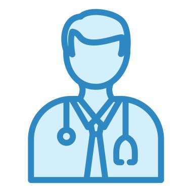 doktor modern simge vektör illüstrasyonu 