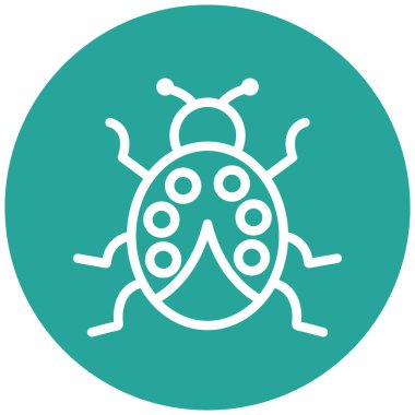 Böcek. Web simgesi basit illüstrasyon