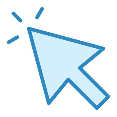 İmleç. Web simgesi basit illüstrasyon