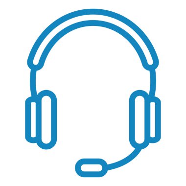 Kulaklık. Web simgesi basit illüstrasyon