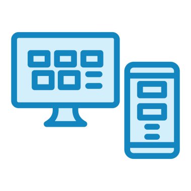 Ui Tasarım simgesinin vektör çizimi