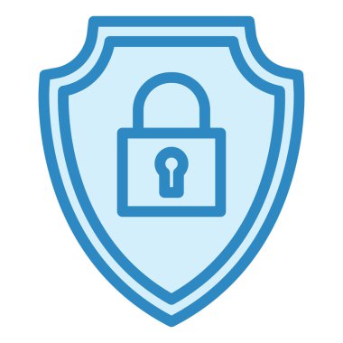 Güvenlik. Web simgesi basit illüstrasyon 