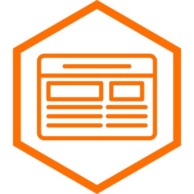 haber simgesi vektör illüstrasyonu