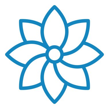 Çiçek. Web simgesi basit illüstrasyon