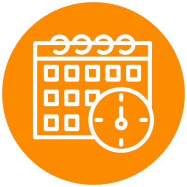 Takvim simgesi, vektör çizimi