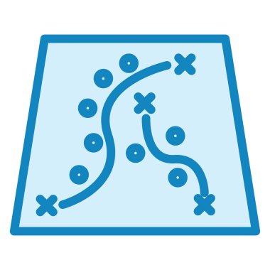 Tepe haritası. Web simgesi basit illüstrasyon 