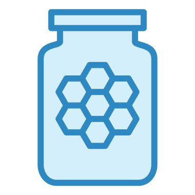 bal kavanozu ikon vektör illüstrasyonu