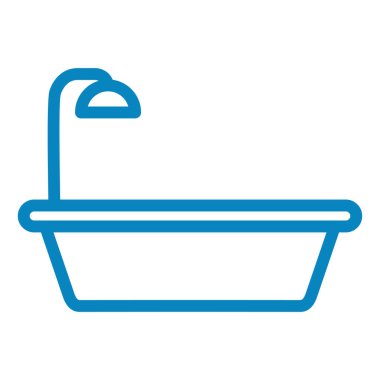 Küvet. Web simgesi basit illüstrasyon