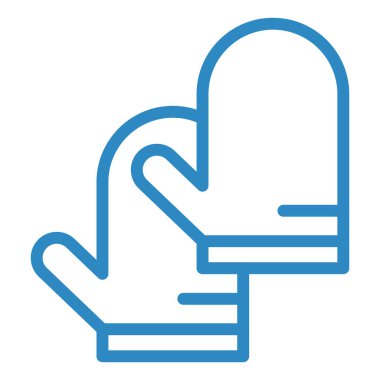 Eldiven. Web simgesi basit illüstrasyon