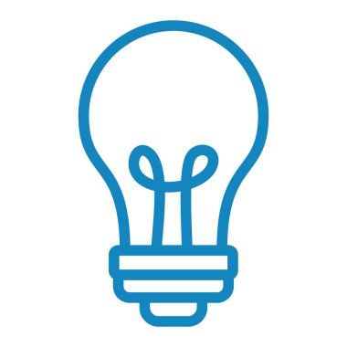 Ampul. Web simgesi basit illüstrasyon