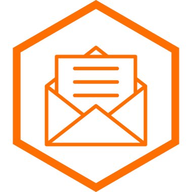 Posta simgesinin vektör illüstrasyonu