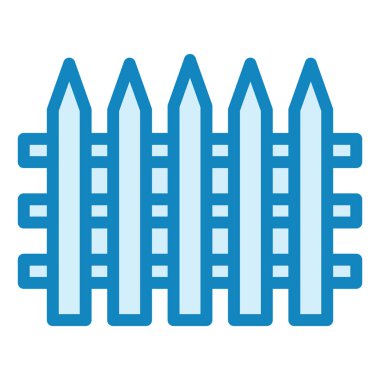 Çit. Web simgesi basit illüstrasyon