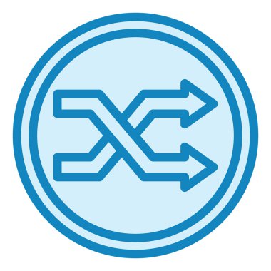 Karıştırma simgesinin vektör illüstrasyonu