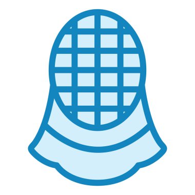 Eskrim Maskesi modern simge vektör çizimi  